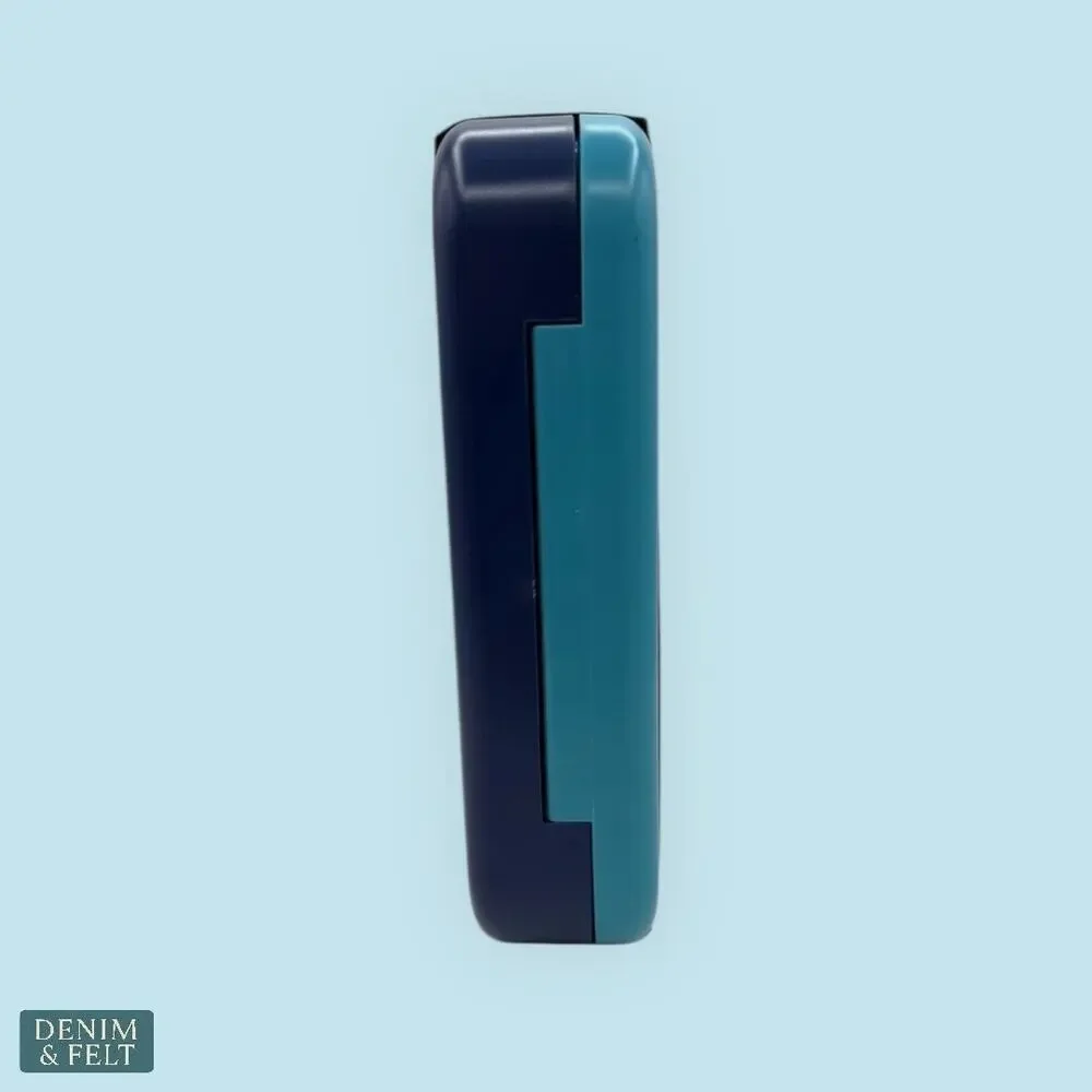 Your Zone Blue Bento Lunch Box with Utensils Condiment Container Dishwasher Safe
